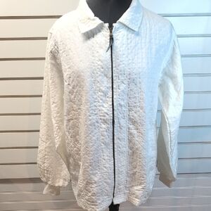 EZZE WEAR NWT Quilted 100% Cotton Light Weight Jacket Size M